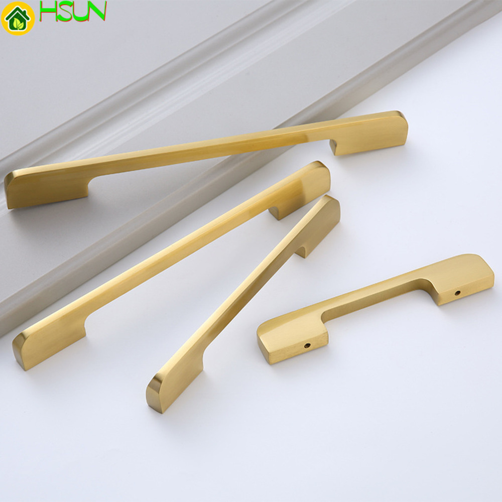 Furniture Hardware Paint - Nova porta chinesa ouro puro latão