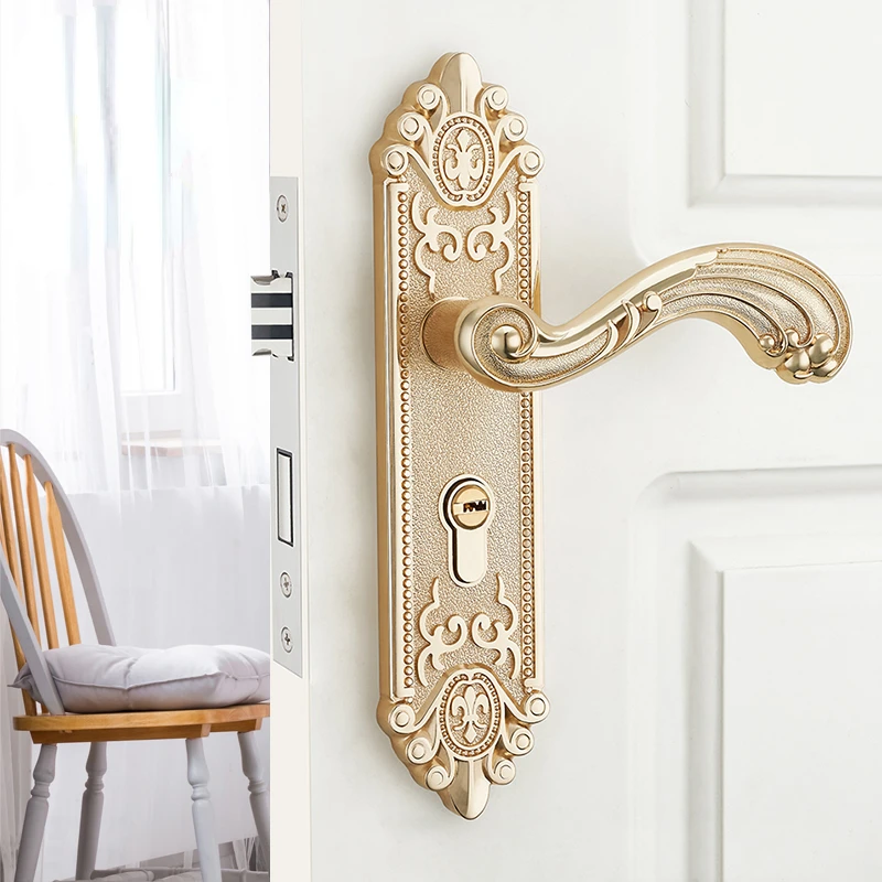 Furniture Hardware Lock - Maçaneta de Porta Interna Europeia Silenciosa