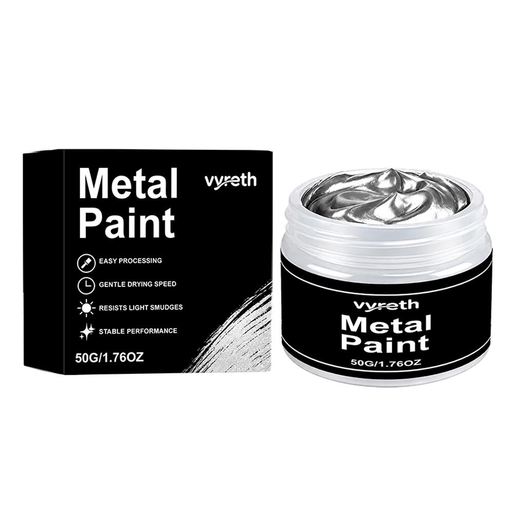 Furniture Hardware Paint - Tinta Anticorrosiva Metálica Prata 50g, Pasta