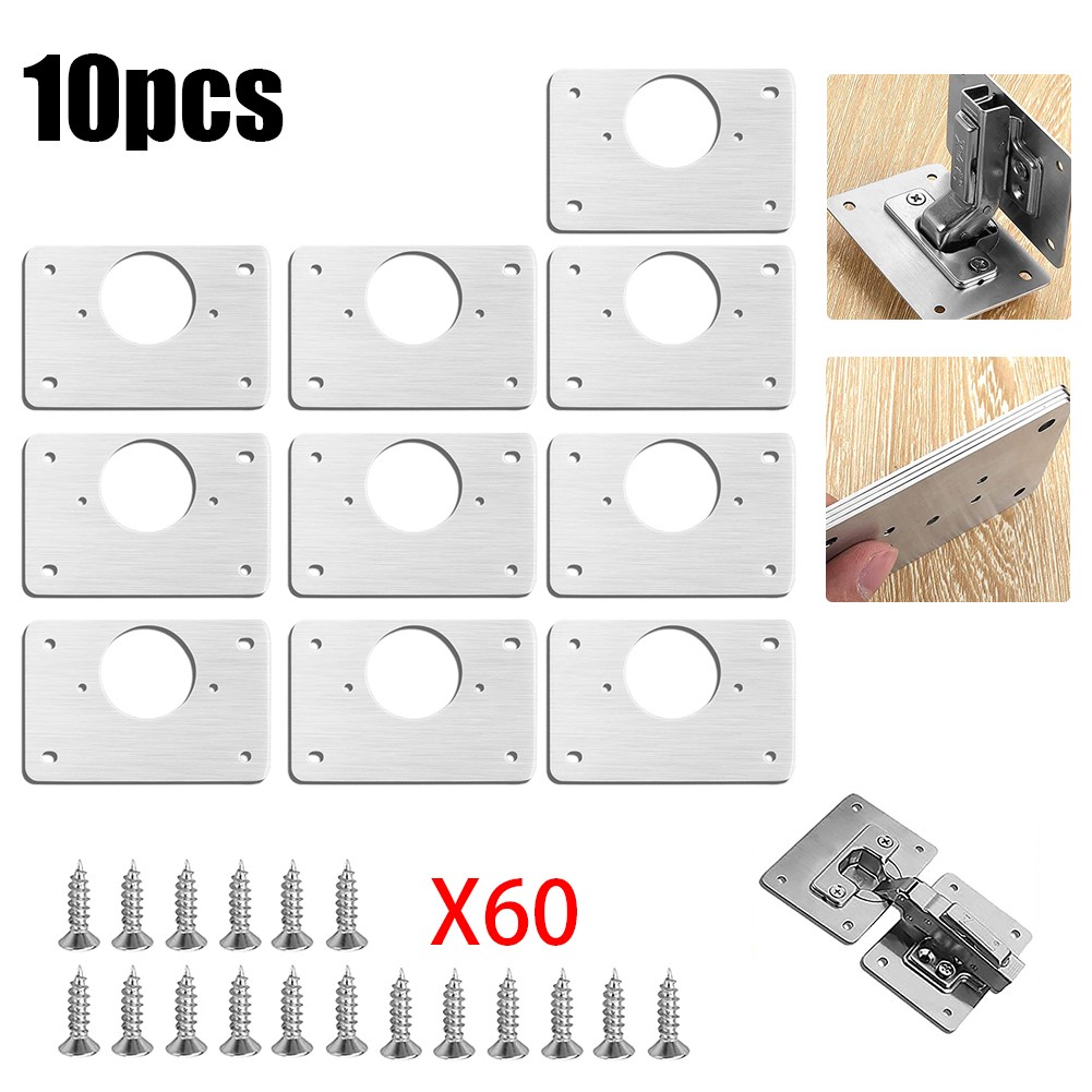 Furniture Hardware Repair - 1/2/4/10 pçs placa de reparo de