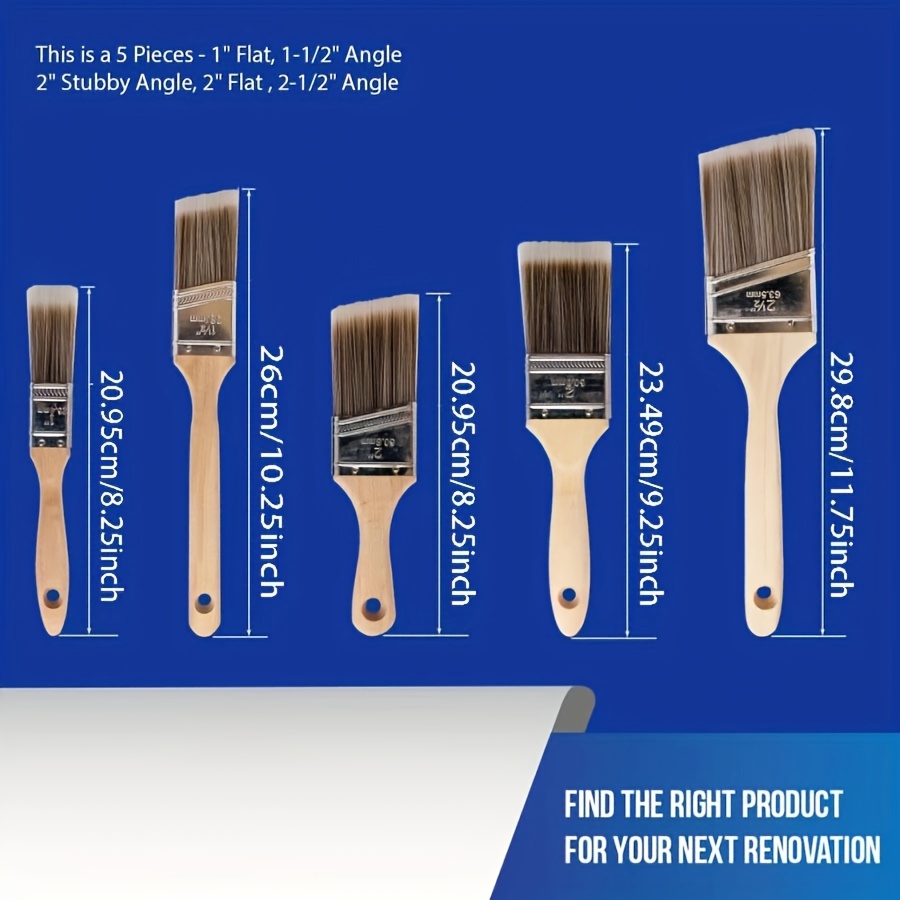 5 pçs escova de pintura de alt - Furniture Hardware Design avaliação e preço