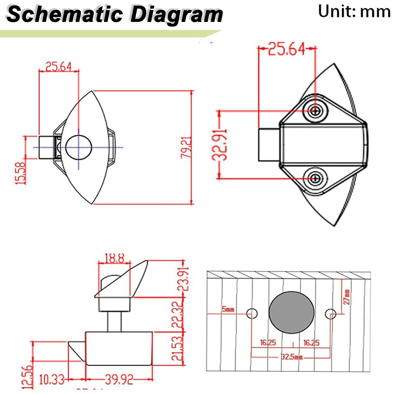 Zinc Alloy Half Moon Push Lock - Furniture Hardware Design avaliação e preço
