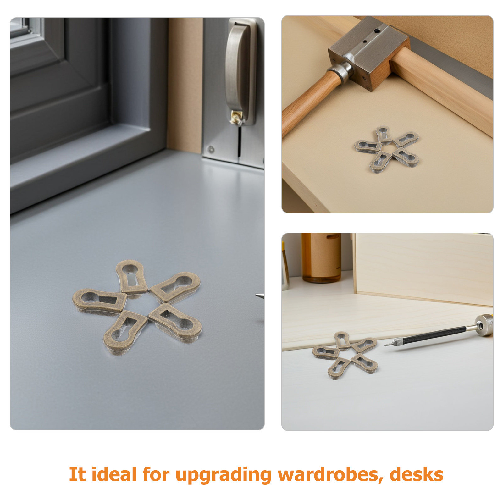 12 Peças de Placas Decorativas - Furniture Hardware Lock avaliação e preço